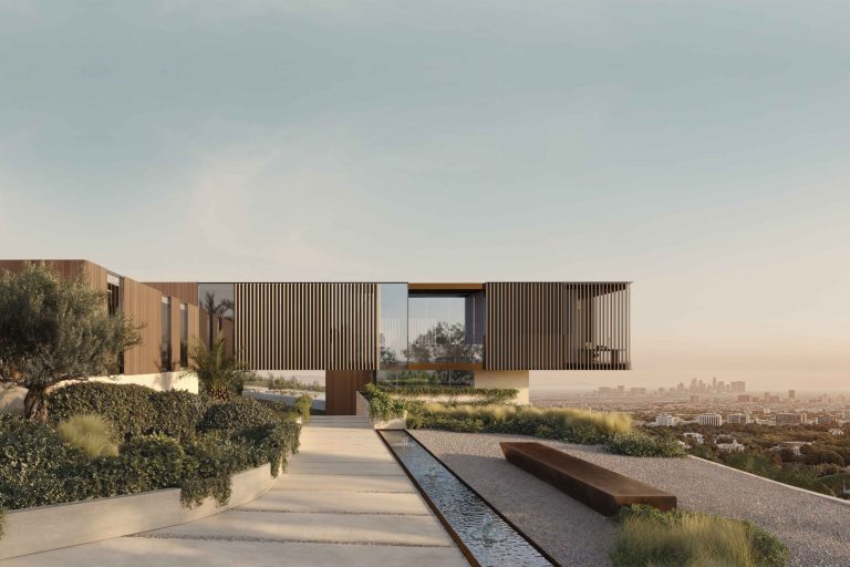 Modern Bel Air California Home view to Los Angeles scaled 768x512