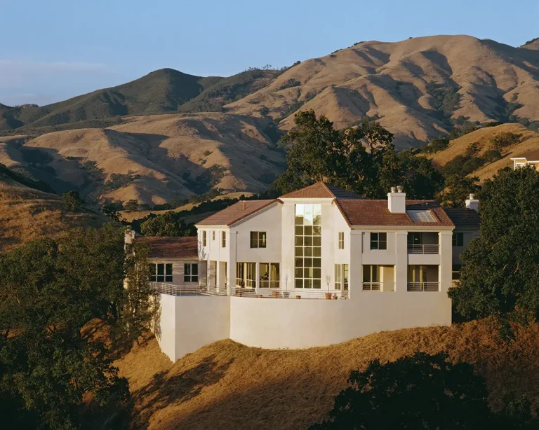 New hillside home
