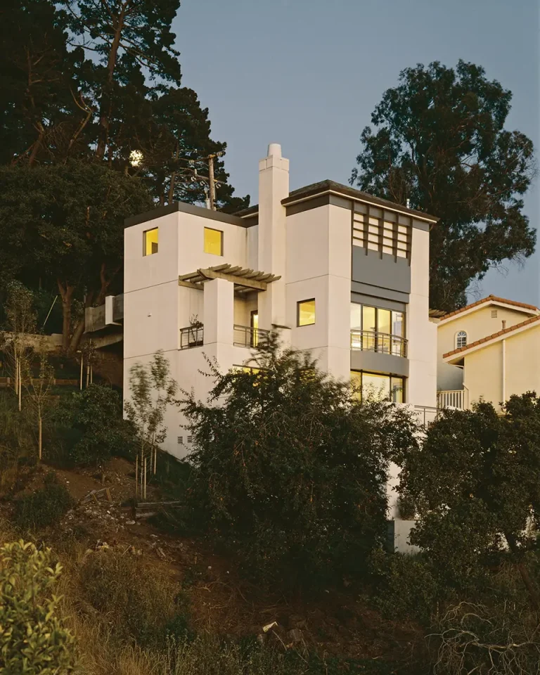 New hillside home