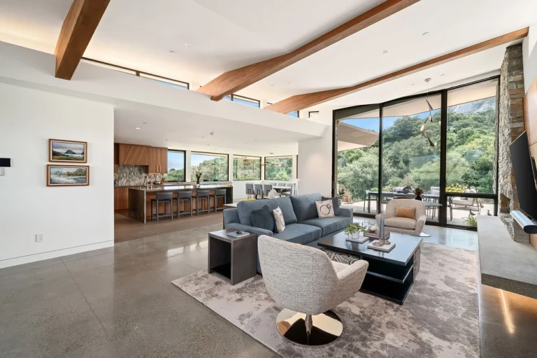 El Halcon modern interior open plan clerestory windows san luis obispo custom residence 09 768x512